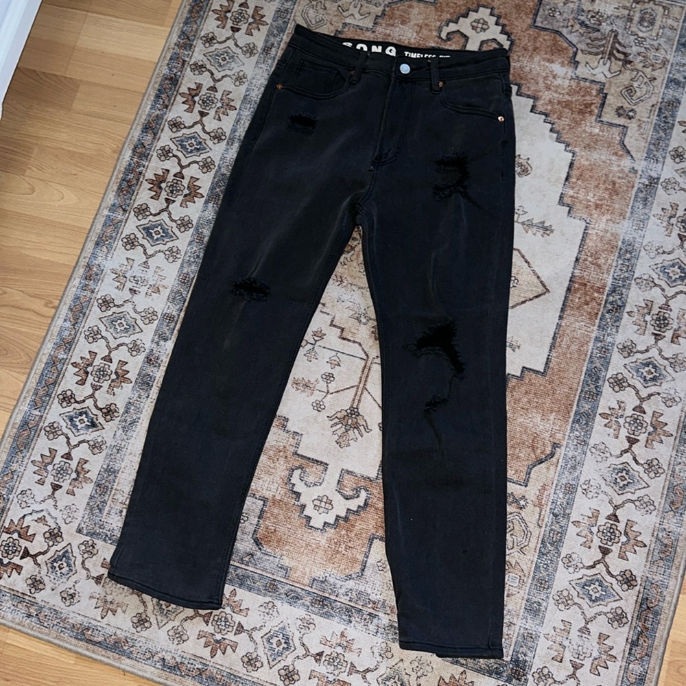 High Waisted black jeans